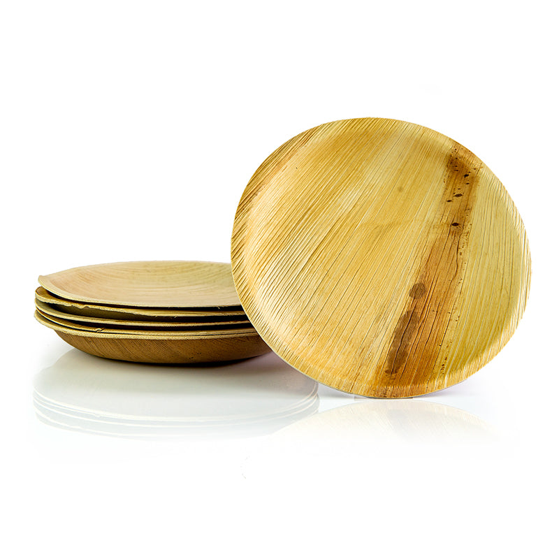 20cm Palm Leaf Round Plates